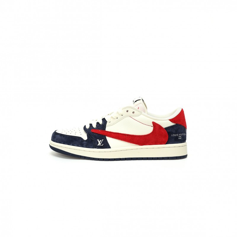 NIKE AIR JORDAN 1 LOW OG SP BEIGE NAVY RED LV YQ2088-670