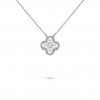 VAN CLEEF ARPELS VINTAGE ALHAMBRA PENDANT - WHITE GOLD, DIAMOND  VCARA46100