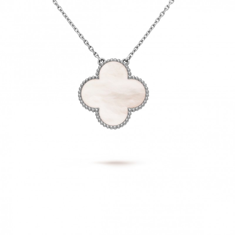 VAN CLEEF ARPELS MAGIC ALHAMBRA PENDANT - WHITE GOLD, MOTHER-OF-PEARL  VCARN32200