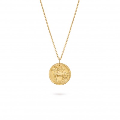 VAN CLEEF ARPELS ZODIAQUE MEDAL SAGITTARII (SAGITTARIUS) - YELLOW GOLD  VCARP7SP00