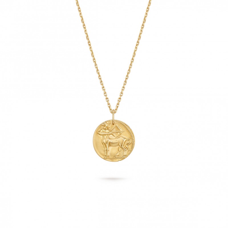 VAN CLEEF ARPELS ZODIAQUE MEDAL SAGITTARII (SAGITTARIUS) - YELLOW GOLD  VCARP7SP00