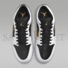 NIKE AIR JORDAN 1 LOW WHITE BLACK METALLIC GOLD 553558-172