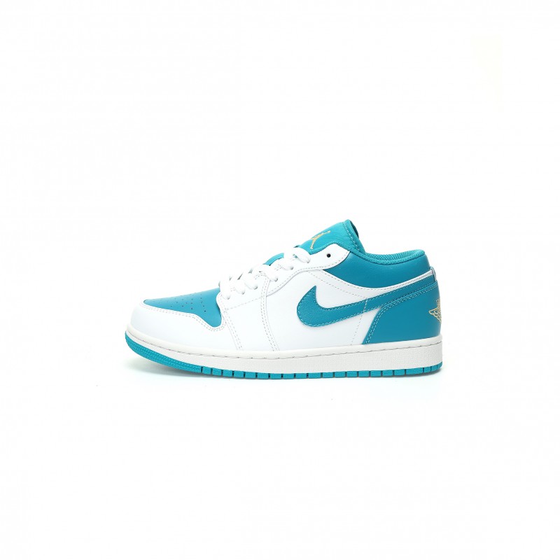 NIKE AIR JORDAN 1 LOW WHITE TEAL 553558-174