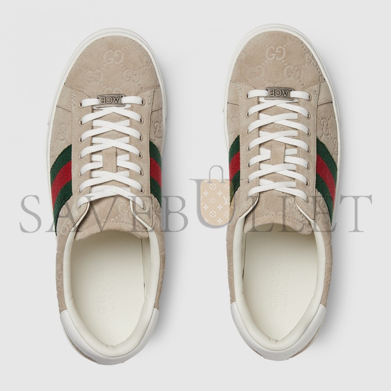 GUCCI MEN'S ACE SNEAKER WITH WEB 798652