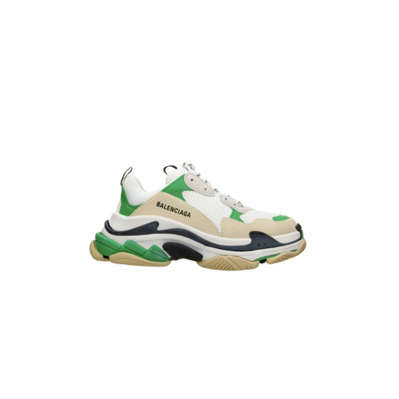 BALENCIAGA TRIPLE S WHITE GREEN REPS 524039W09OM3011