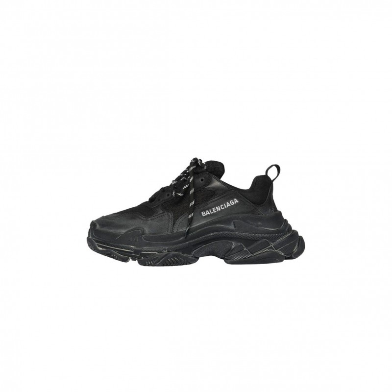 BALENCIAGA TRIPLE S DISTRESSED BLACK 531388W09O11000