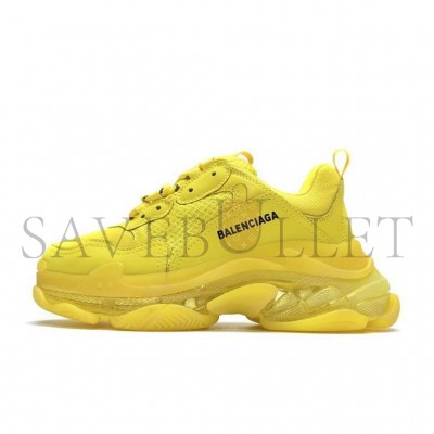BALENCIAGA TRIPLE S CLEAR SOLE YELLOW 541624W09017500 BALENCIAGA TRIPLE S CLEAR SOLE YELLOW 541624W09017500