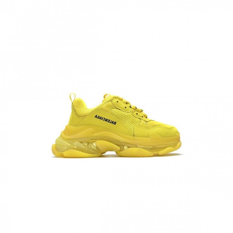 BALENCIAGA TRIPLE S CLEAR SOLE YELLOW 541624W09017500