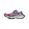 BALENCIAGA WOMEN'S STAPLER SNEAKER IN GREY BLUE PINK NEON YELLOW WHITE 803682W3ST41457