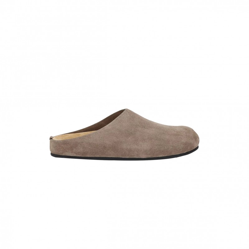 THE ROW HUGO SLIDE IN SUEDE 