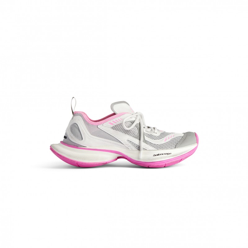 BALENCIAGA WOMEN'S CIRCUIT SNEAKER IN GREY WHITE PINK 793944WFLGY1950