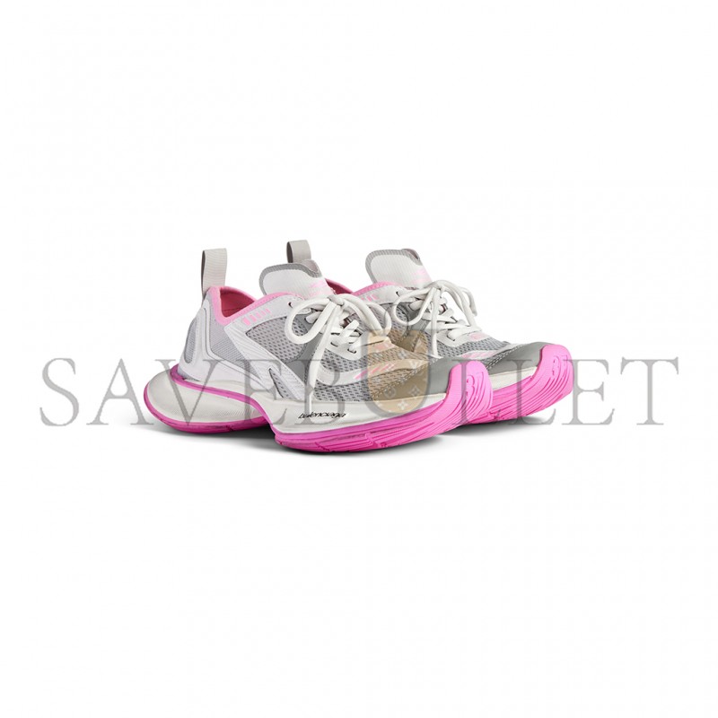 BALENCIAGA WOMEN'S CIRCUIT SNEAKER IN GREY WHITE PINK 793944WFLGY1950