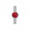 CARTIER BALLON BLEU DE CARTIER 33MM QUARTZ RED DIAL ON STEEL W6920100