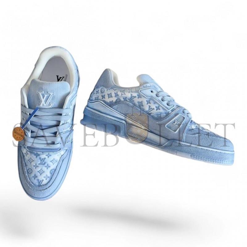 LOUIS VUITTON LV TRAINER DENIM BLUE HDFDG13-49