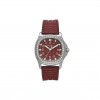 PATEK PHILIPPE STAINLESS STEEL RUBBER DIAMOND 37MM AQUANAUT QUARTZ WATCH BURGUNDY 5067A-010