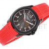 PATEK PHILIPPE AQUANAUT‘BLACK VENOM’BLACK DIAL ON RED RUBBER STRAP WATCH 5167A