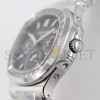 PATEK PHILLIPE NAUTILUS GREY DIAL WITH DIAMOND BEZEL IN STEEL WATCH 5740/1G-001