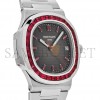 PATEK PHILIPPE NAUTILUS PLATINUM GREY DIAL RUBY BEZEL 5711/112P-001