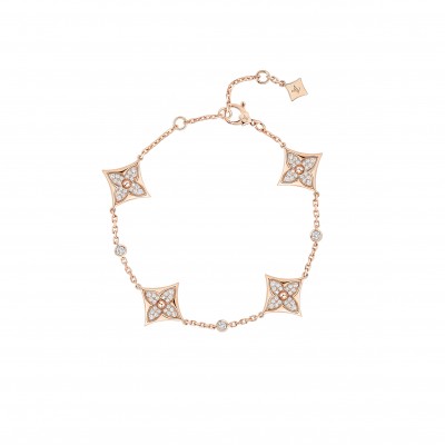 LOUIS VUITTON COLOUR BLOSSOM BB MULTI-MOTIFS BRACELET, PINK GOLD AND DIAMONDS Q05569