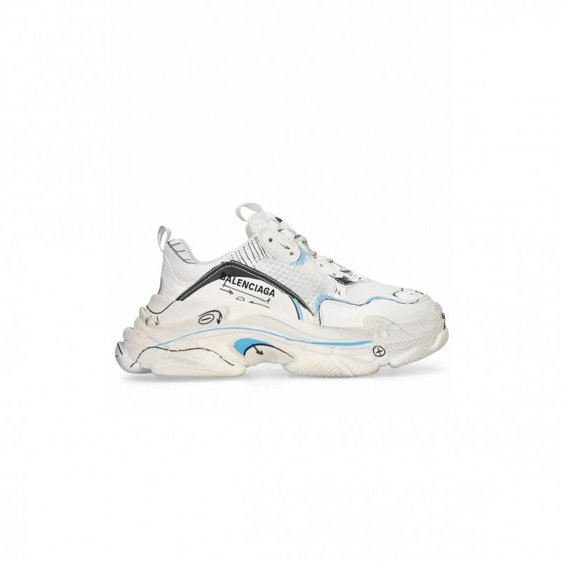 BALENCIAGA TRIPLE S LOGOTYPE SNEAKERS 536737W3SRB9014