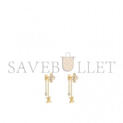 LOUIS VUITTON LV DAZZLE EARRINGS M01996 LOUIS VUITTON LV DAZZLE EARRINGS M01996
