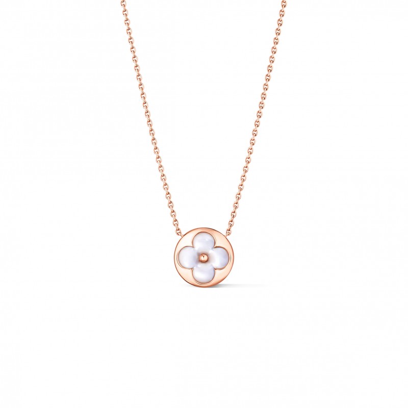 LOUIS VUITTON COLOUR BLOSSOM SUN PENDANT, PINK GOLD AND WHITE MOTHER-OF-PEARL Q93520