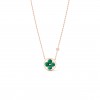 LOUIS VUITTON COLOUR BLOSSOM BB SUN PENDANT, PINK GOLD, MALACHITE AND DIAMOND Q93619