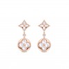 LOUIS VUITTON COLOUR BLOSSOM LONG EARRINGS, PINK GOLD, WHITE MOTHER-OF-PEARL AND DIAMONDS Q96668