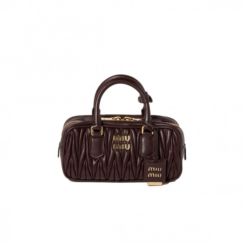 MIU MIU ARCADIE MATELASSÉ NAPPA LEATHER BAG 5BB142 (22*10.5*7.5cm)