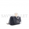 CHANEL 19 FLAP BAG BLACK LAMBSKIN MIXED HARDWARE AS1160 (26*16*9cm)