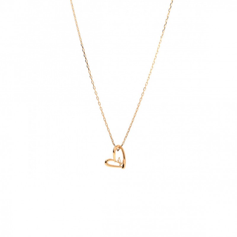 LOUIS VUITTON METAL FALL IN LOVE NECKLACE M00465