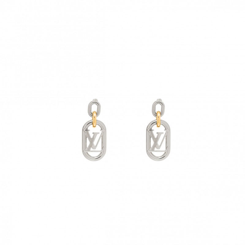 LOUIS VUITTON EVERYDAY CHAIN LV EARRINGS M00602