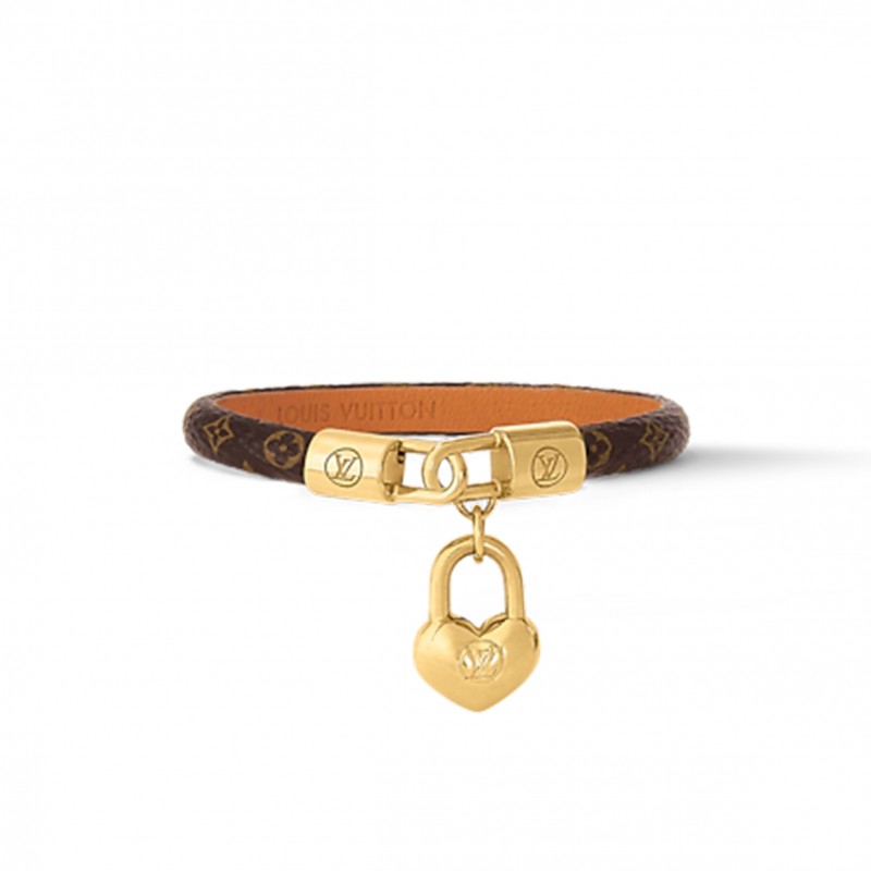 LOUIS VUITTON CRAZY IN LOCK CHARM BRACELET M6451E