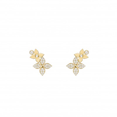 LOUIS VUITTON IDYLLE BLOSSOM RIGHT EARRING GOLD AND DIAMONDS PER UNIT Q96957