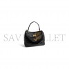 BALENCIAGA WOMEN'S RODEO MINI HANDBAG CROCODILE EMBOSSED IN BLACK 7954562AA5L1000 (22.8*9.9*8.3)