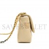 CHANEL 19 SMALL BEIGE GOATSKIN MIXED HARDWARE AS1160 (26*16*9cm)