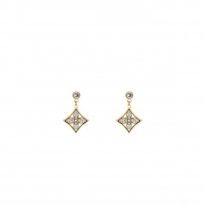 LOUIS VUITTON IDYLLE BLOSSOM EAR STUD, YELLOW GOLD AND DIAMOND - PER UNIT Q96169