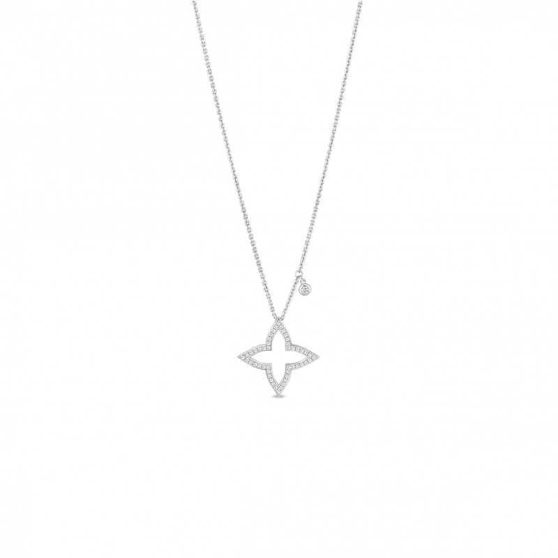 LOUIS VUITTON OMBRE BLOSSOM PENDANT, WHITE GOLD AND DIAMONDS Q03093