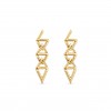 LOUIS VUITTON LV VOLT CURB CHAIN EARRINGS, YELLOW GOLD Q96971
