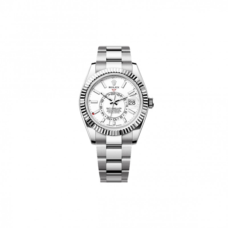 ROLEX SKY-DWELLER OYSTER, 42 MM, OYSTERSTEEL AND WHITE GOLD WATCH 336934 ROLEX SKY-DWELLER OYSTER, 42 MM, OYSTERSTEEL AND WHITE GOLD WATCH 336934