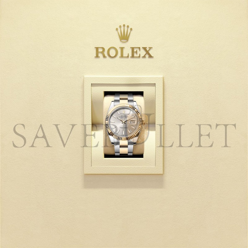 ROLEX DATEJUST 41 OYSTER, 41 MM, OYSTERSTEEL AND YELLOW GOLD WATCH 126333