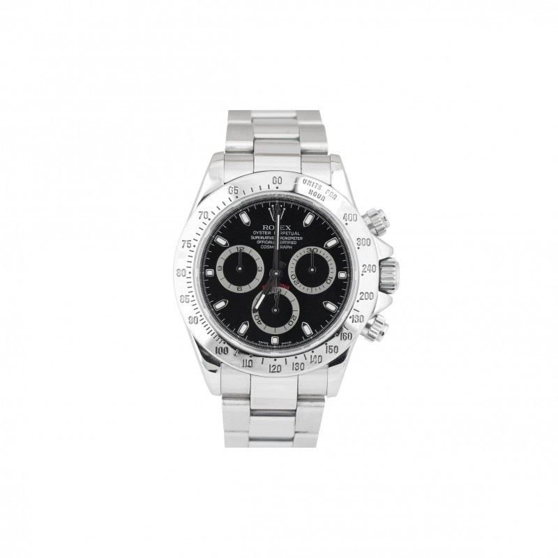 ROLEX DAYTONA COSMOGRAPH BLACK REHAUT 40MM WATCH 116520