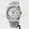 ROLEX DATEJUST WHITE INDEX 18K WHITE GOLD FLUTED BEZEL 36MM WATCH 116234