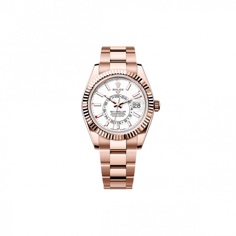 ROLEX SKY-DWELLER OYSTER, 42 MM, EVEROSE GOLD WATCH 336935