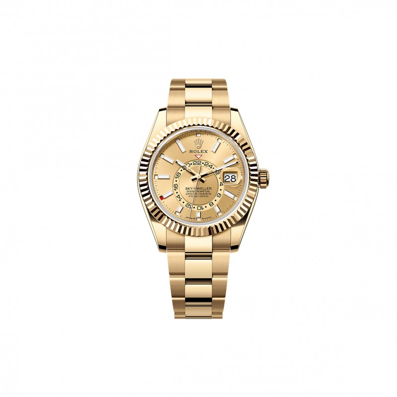 ROLEX SKY-DWELLER OYSTER, 42 MM, YELLOW GOLD WATCH 336938 ROLEX SKY-DWELLER OYSTER, 42 MM, YELLOW GOLD WATCH 336938