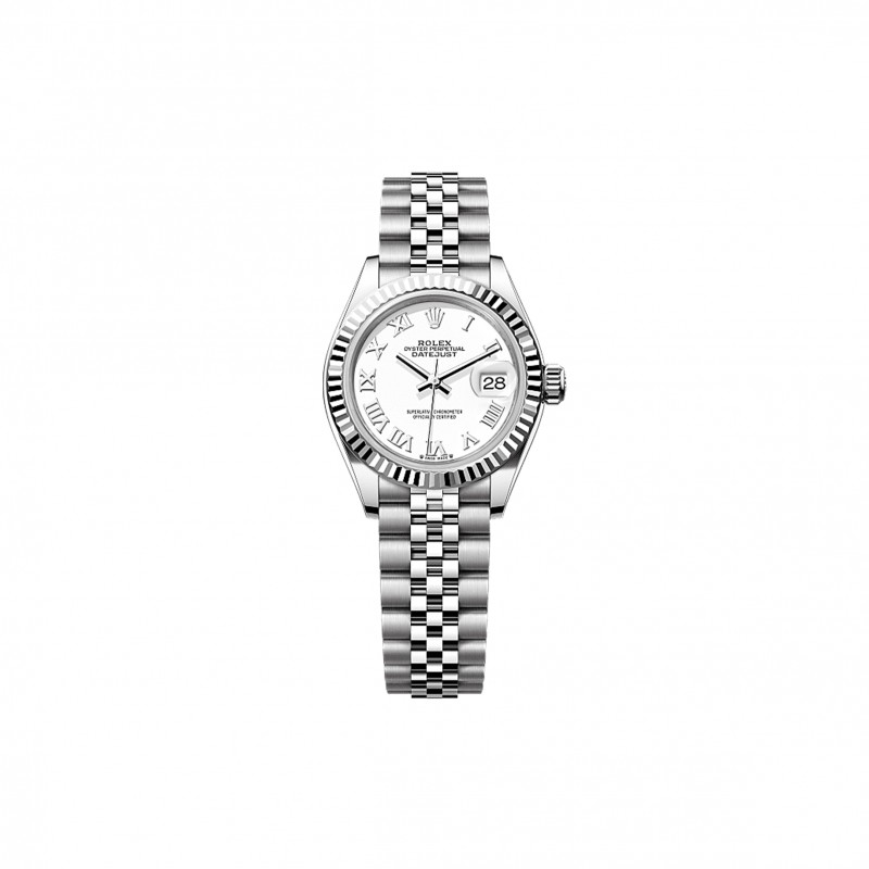 ROLEX LADY-DATEJUST 28 MM, OYSTERSTEEL AND WHITE GOLD WATCH 279174