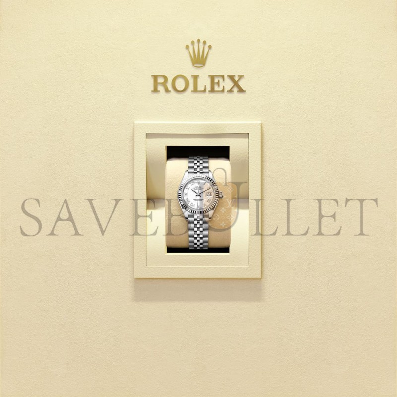 ROLEX LADY-DATEJUST 28 MM, OYSTERSTEEL AND WHITE GOLD WATCH 279174