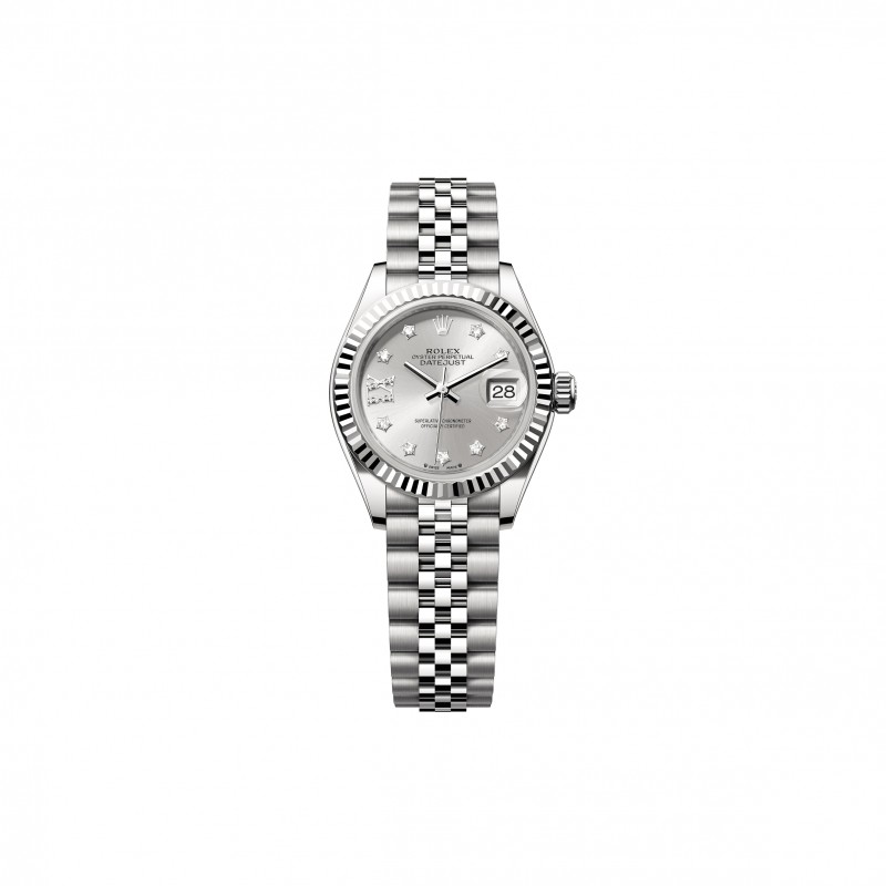 ROLEX LADY-DATEJUST 28 MM, OYSTERSTEEL AND WHITE GOLD WATCH 279174