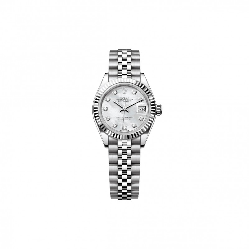 ROLEX LADY-DATEJUST 28 MM, OYSTERSTEEL AND WHITE GOLD WATCH 279174