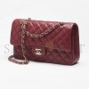 CHANEL CLASSIC 11.12 HANDBAG LAMBSKIN & GOLD-TONE METAL BURGUNDY A01112 (25.5*15.5*6.5cm) CHANEL CLASSIC 11.12 HANDBAG LAMBSKIN & GOLD-TONE METAL BURGUNDY A01112 (25.5*15.5*6.5cm)
